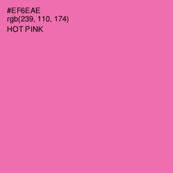 #EF6EAE - Hot Pink Color Image